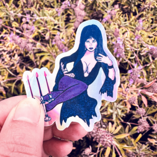 Elvira - Holographic vinyl sticker