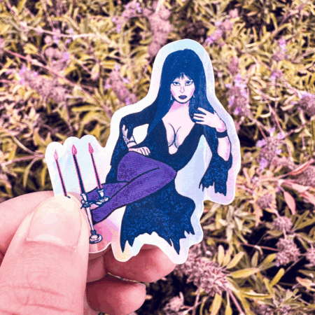 Elvira - Holographic vinyl sticker