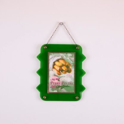 My Pussy Tastes Like Olive Garden - Kyle Holiday Riso Framed Print
