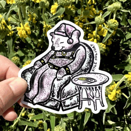 Sleepytime Bondage Bear by Kyle Holiday (Vinyl Sticker)
