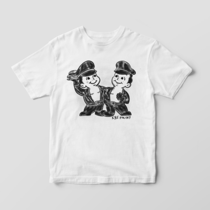 Kyle Holiday T-Shirt Big Boy Leather Burger Babes