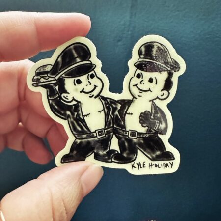 Kyle Holiday Burger Babes (Glow in the dark sticker)